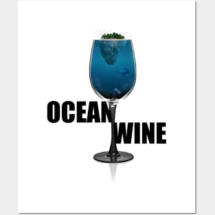 Ocean Wine Posters and Art